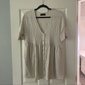 Urban outfitters linen button down dress